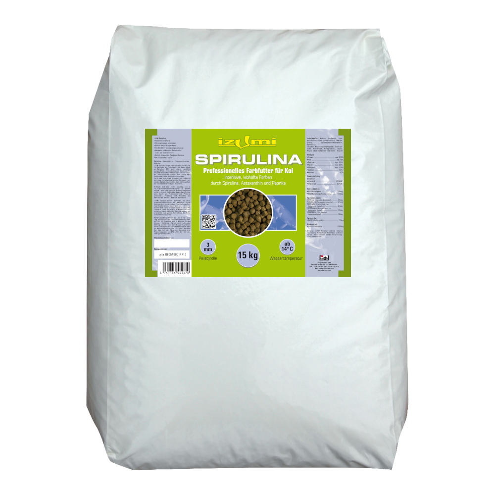 Izumi Spirulina 3 mm 15 kg - Sackware