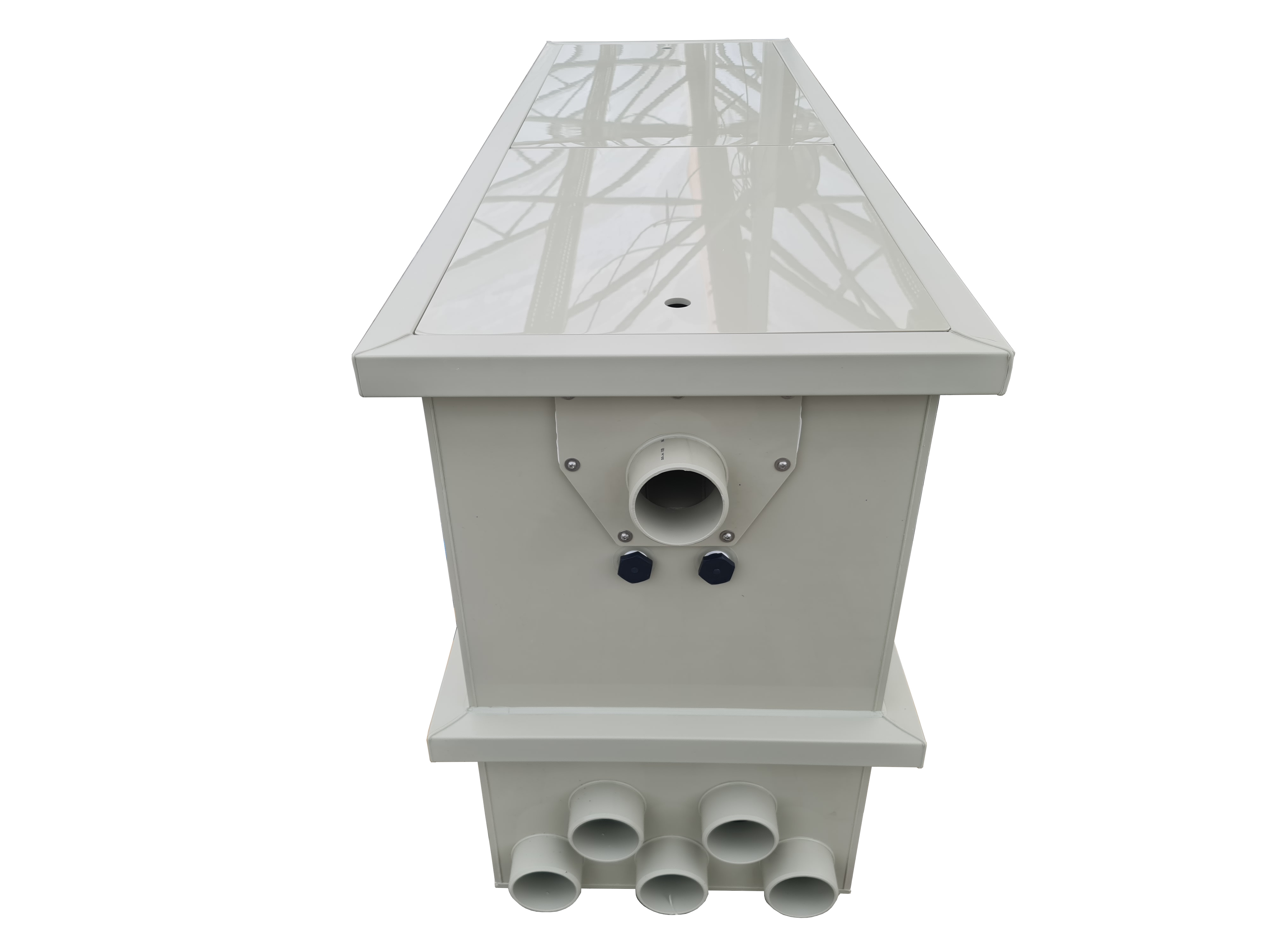 EPS Combi-Trommelfilter CL50 + integrierte Biokammer + Rinnenspülung + Steuerung + Spülpumpe + UV-Schutz + Edelstahlsieb in Sandwichbauweise