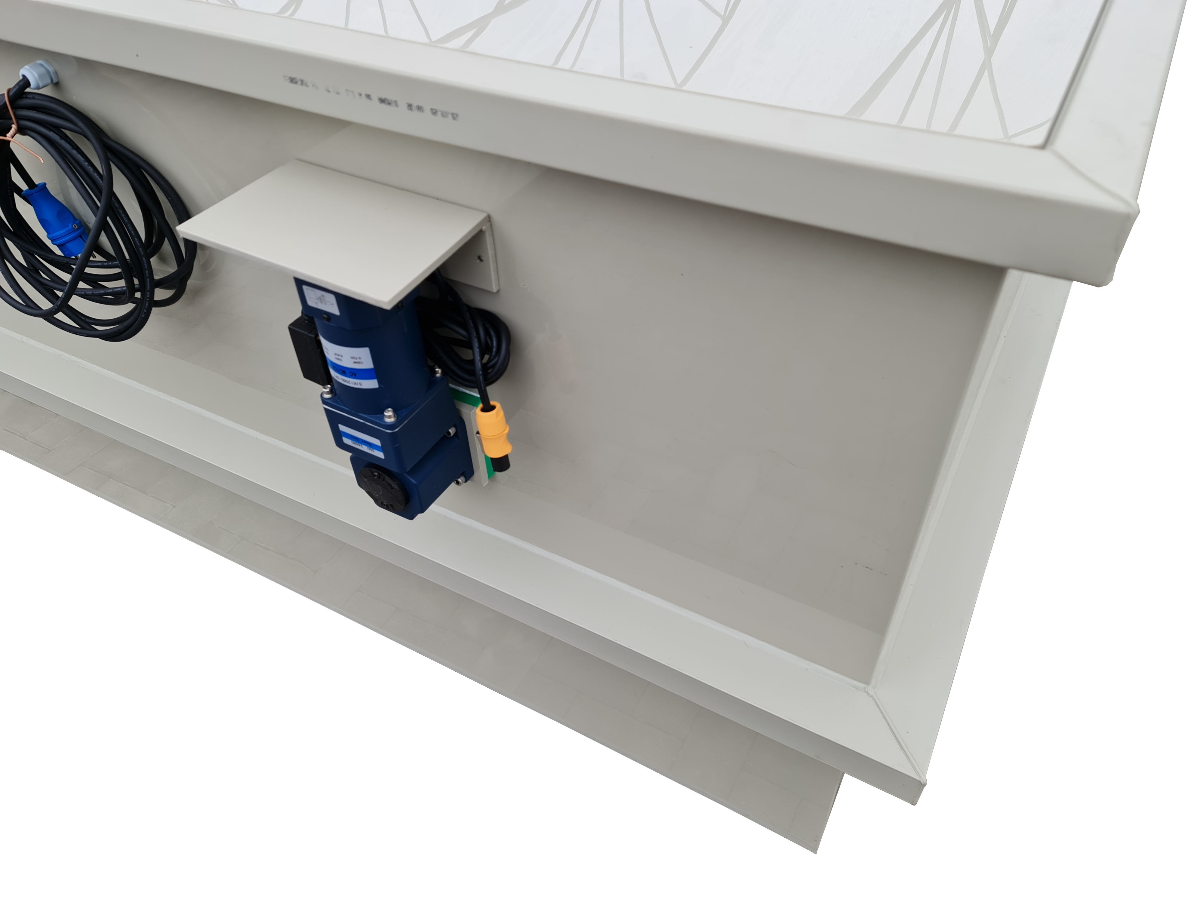 EPS Combi-Trommelfilter CF150 + integrierte Biokammer + integrierte Pumpenkammer + Rinnenspülung + Steuerung + Spülpumpe + UV-Schutz + Edelstahlsieb in Sandwichbauweise Kopie