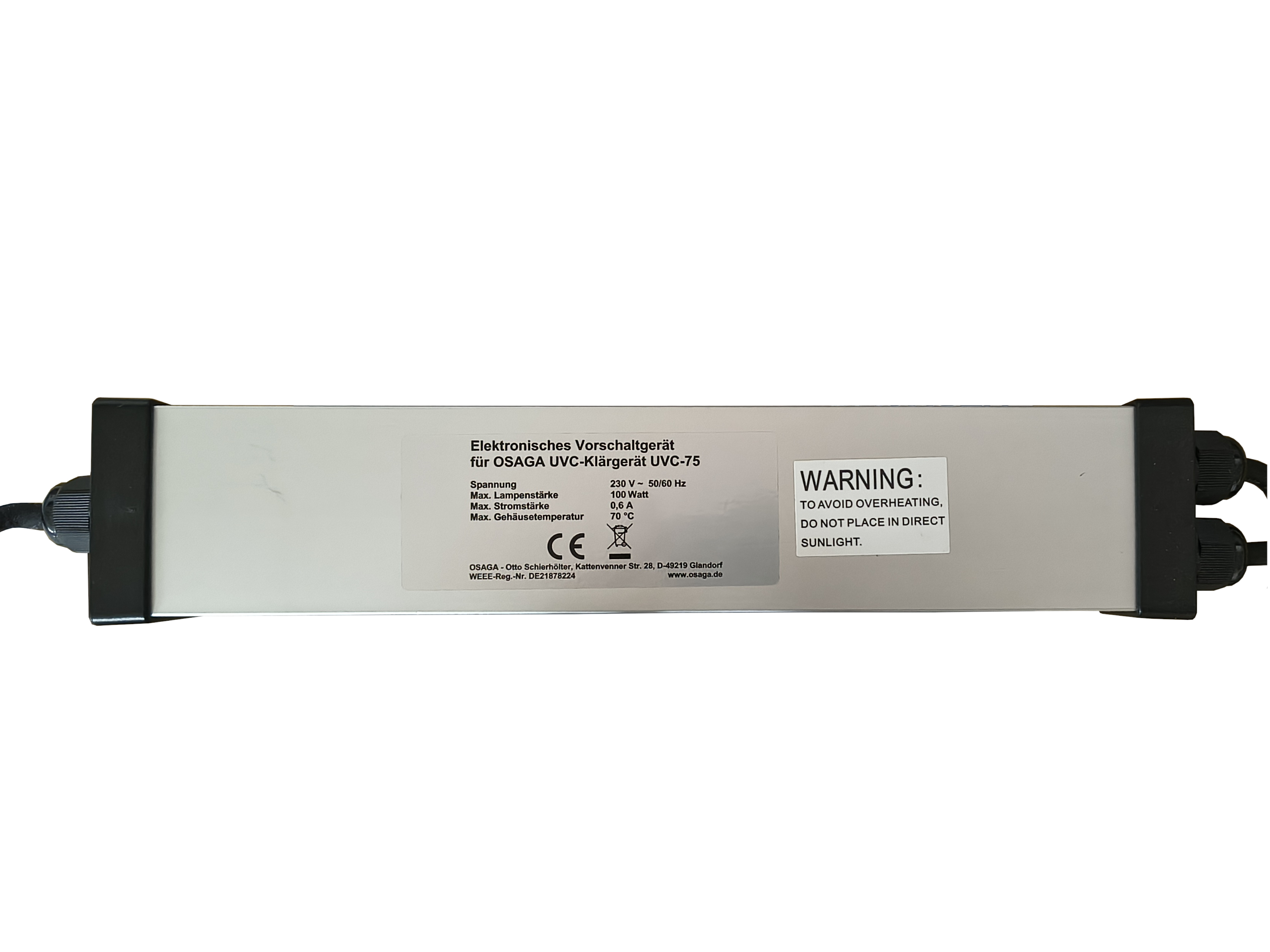 OSAGA Vorschaltgerät UVC-75 für 75 W Teichklärer