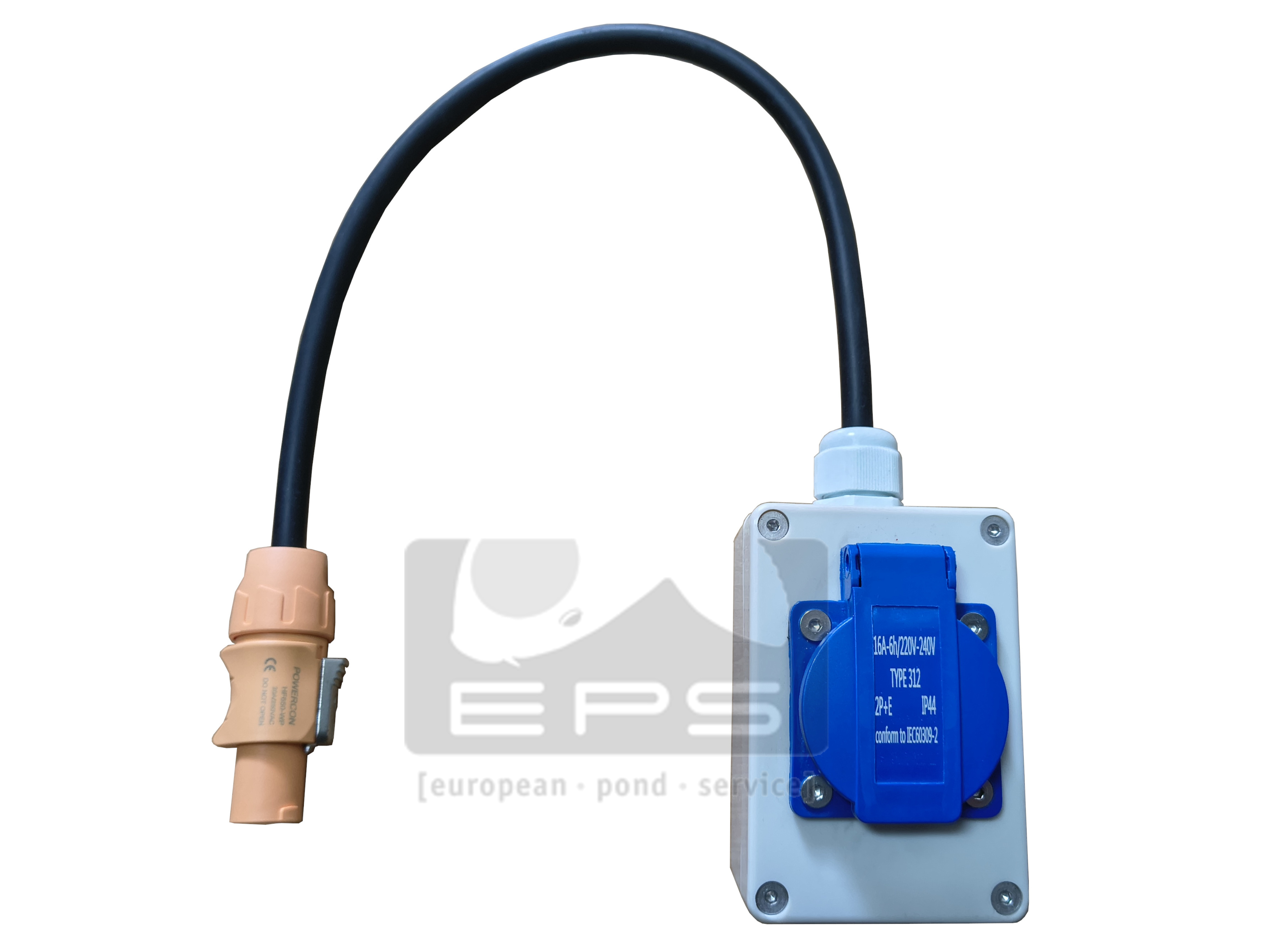 Strom-Adapter Trommelfilter von neu auf alt
