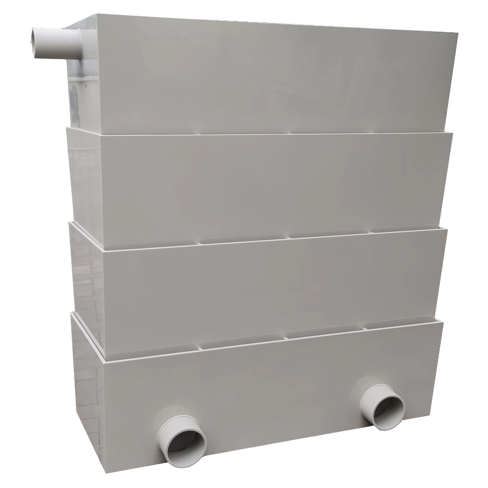 Rieselfilter RF100 4tlg. mit 2 x 110 mm Auslauf