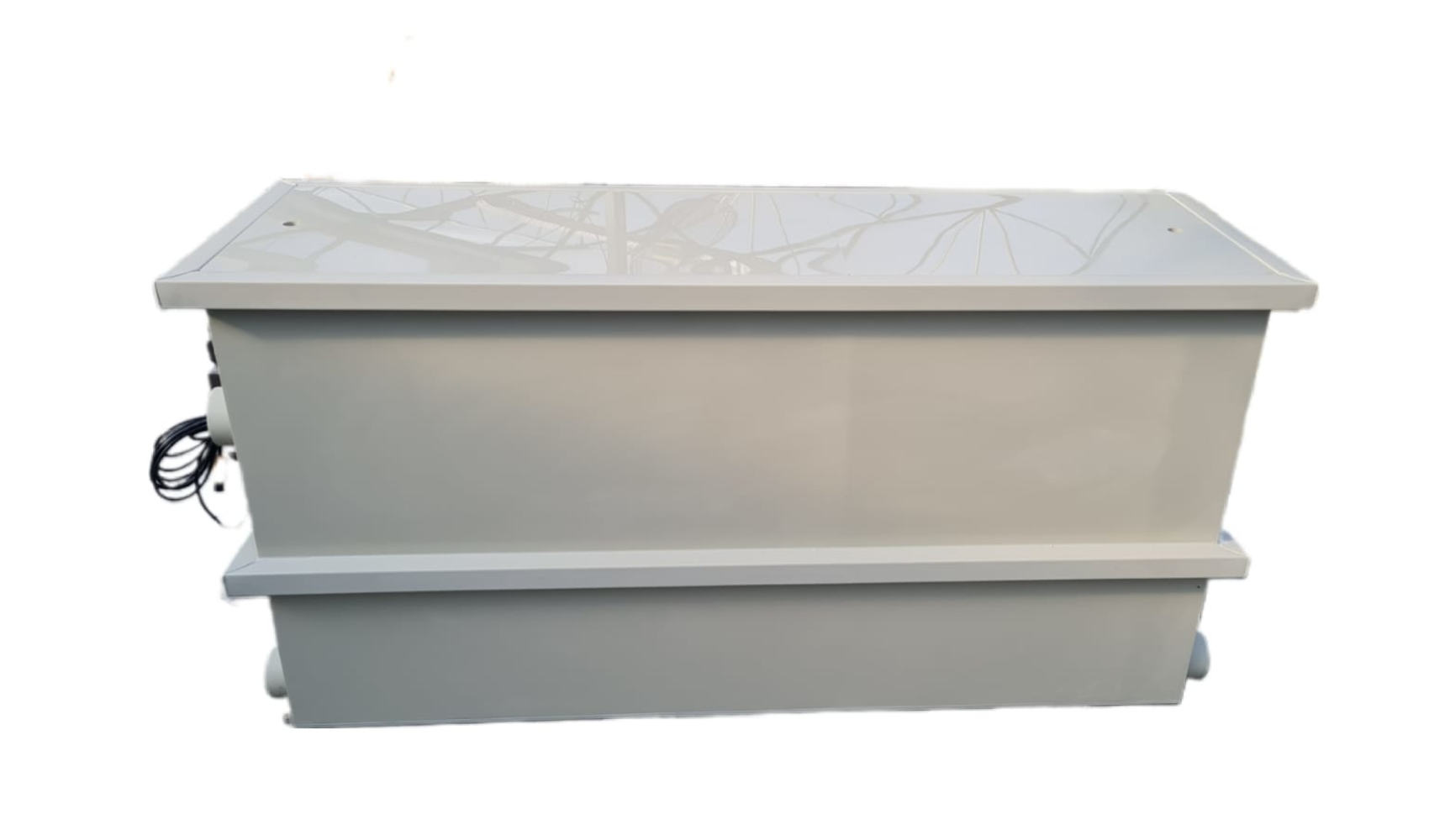 EPS Combi-Trommelfilter CL35 + integrierte Biokammer + Rinnenspülung + Steuerung + Spülpumpe + UV-Schutz + Edelstahlsieb in Sandwichbauweise