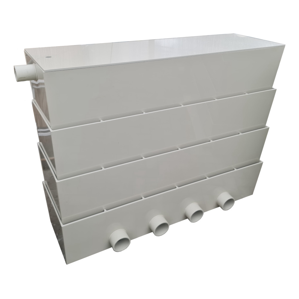 Rieselfilter RF200 4tlg. mit 4 x 110 mm Auslauf Rieselfilter RF200 4tlg. mit 4 x 110 mm Auslauf