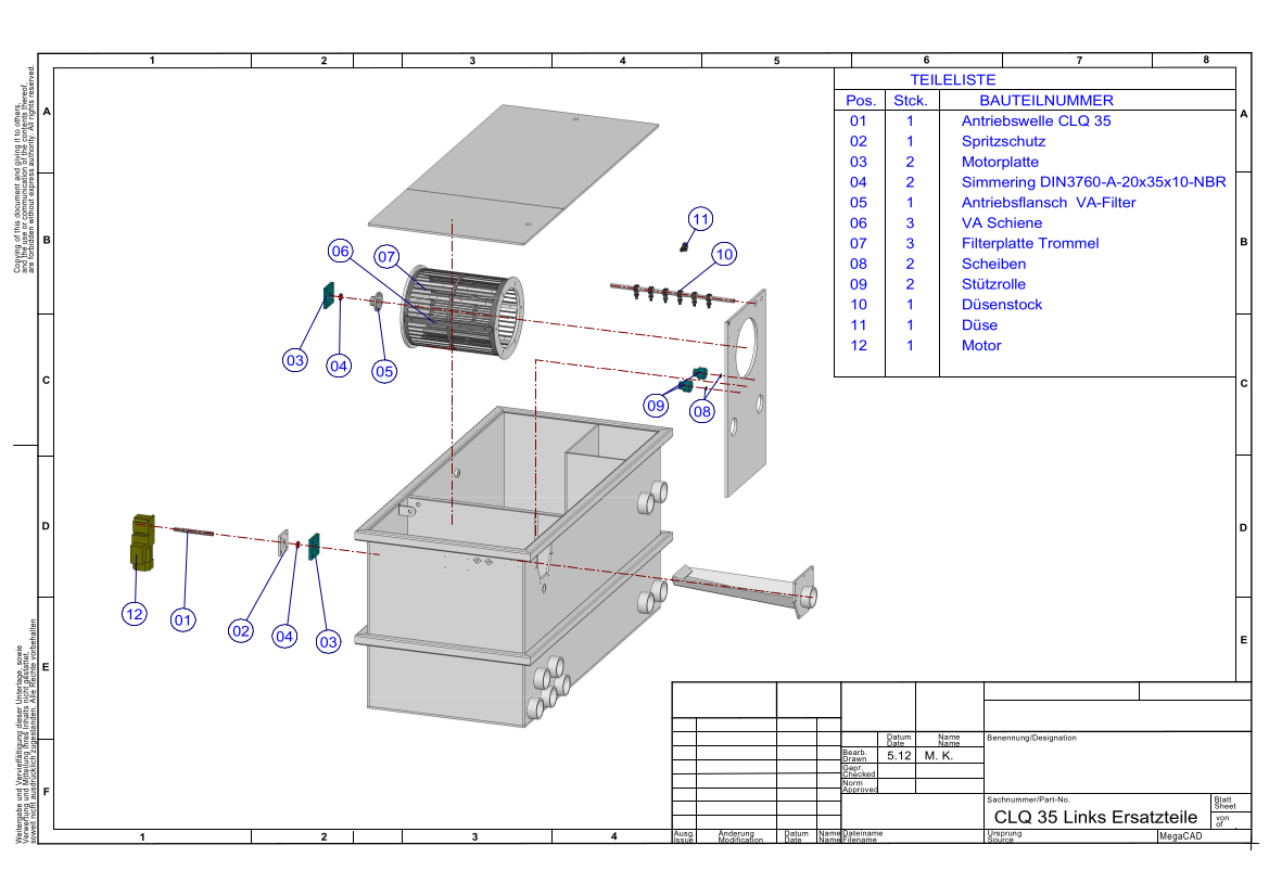 EPS Combi-Trommelfilter CF35 Quer + integrierte JUMBO-Biokammer + integrierte Pumpenkammer + Rinnenspülung + Steuerung + Spülpumpe + UV-Schutz + Edelstahlsieb in Sandwichbauweise EPS Combi-Trommelfilter CF35 Quer + integrierte JUMBO-Biokammer + integrierte Pumpenkammer + Rinnenspülung + Steuerung + Spülpumpe + UV-Schutz + Edelstahlsieb in Sandwichbauweise