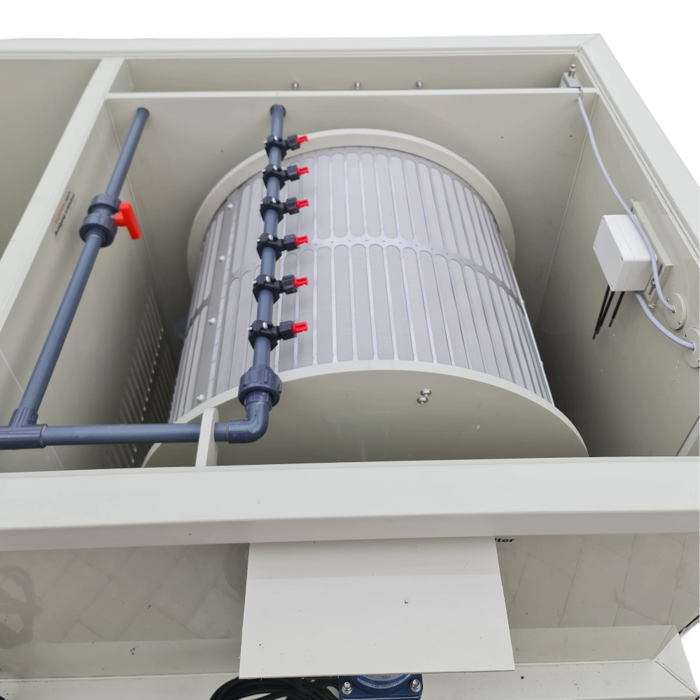 EPS Combi-Trommelfilter CL65 Quer Jumbo + integrierte Biokammer + Rinnenspülung + Steuerung + Spülpumpe + UV-Schutz + Edelstahlsieb in Sandwichbauweise EPS Combi-Trommelfilter CL65 Quer Jumbo + integrierte Biokammer + Rinnenspülung + Steuerung + Spülpumpe + UV-Schutz + Edelstahlsieb in Sandwichbauweise