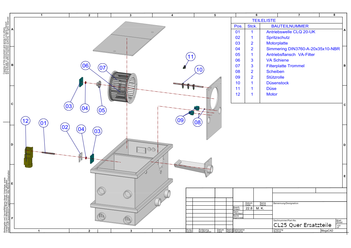 EPS Combi-Trommelfilter CL25 Quer + integrierte Biokammer + Rinnenspülung + Steuerung + Spülpumpe + UV-Schutz + Edelstahlsieb in Sandwichbauweise EPS Combi-Trommelfilter CL25 Quer + integrierte Biokammer + Rinnenspülung + Steuerung + Spülpumpe + UV-Schutz + Edelstahlsieb in Sandwichbauweise