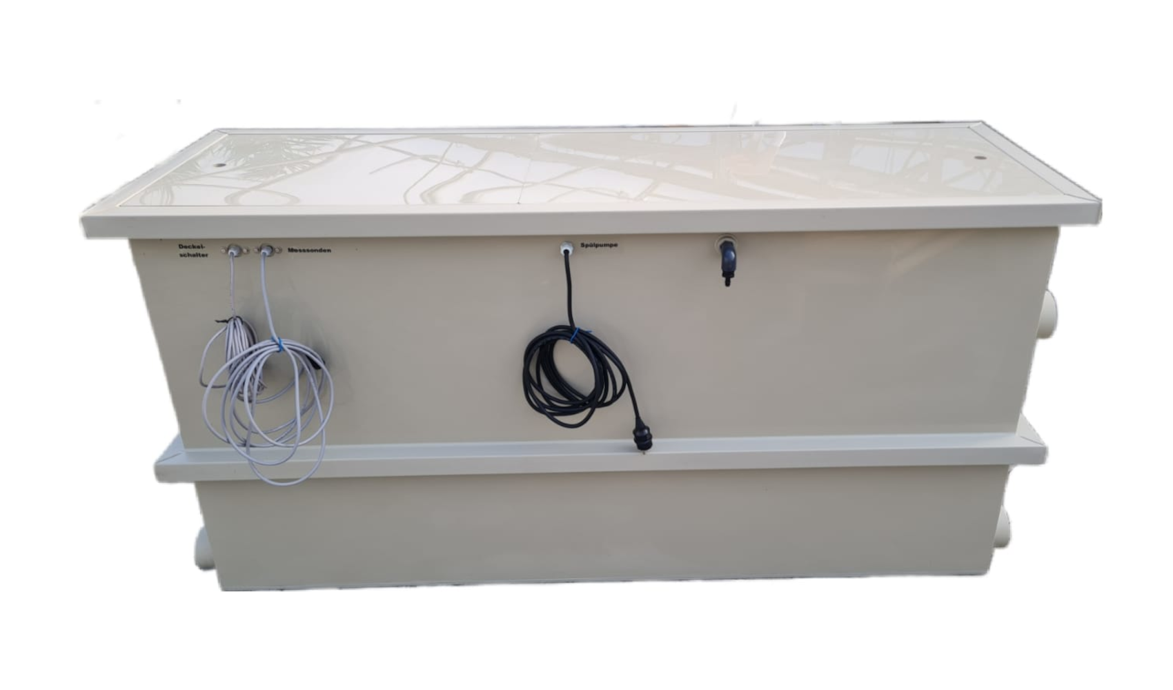 EPS Combi-Trommelfilter CL35 + integrierte Biokammer + Rinnenspülung + Steuerung + Spülpumpe + UV-Schutz + Edelstahlsieb in Sandwichbauweise