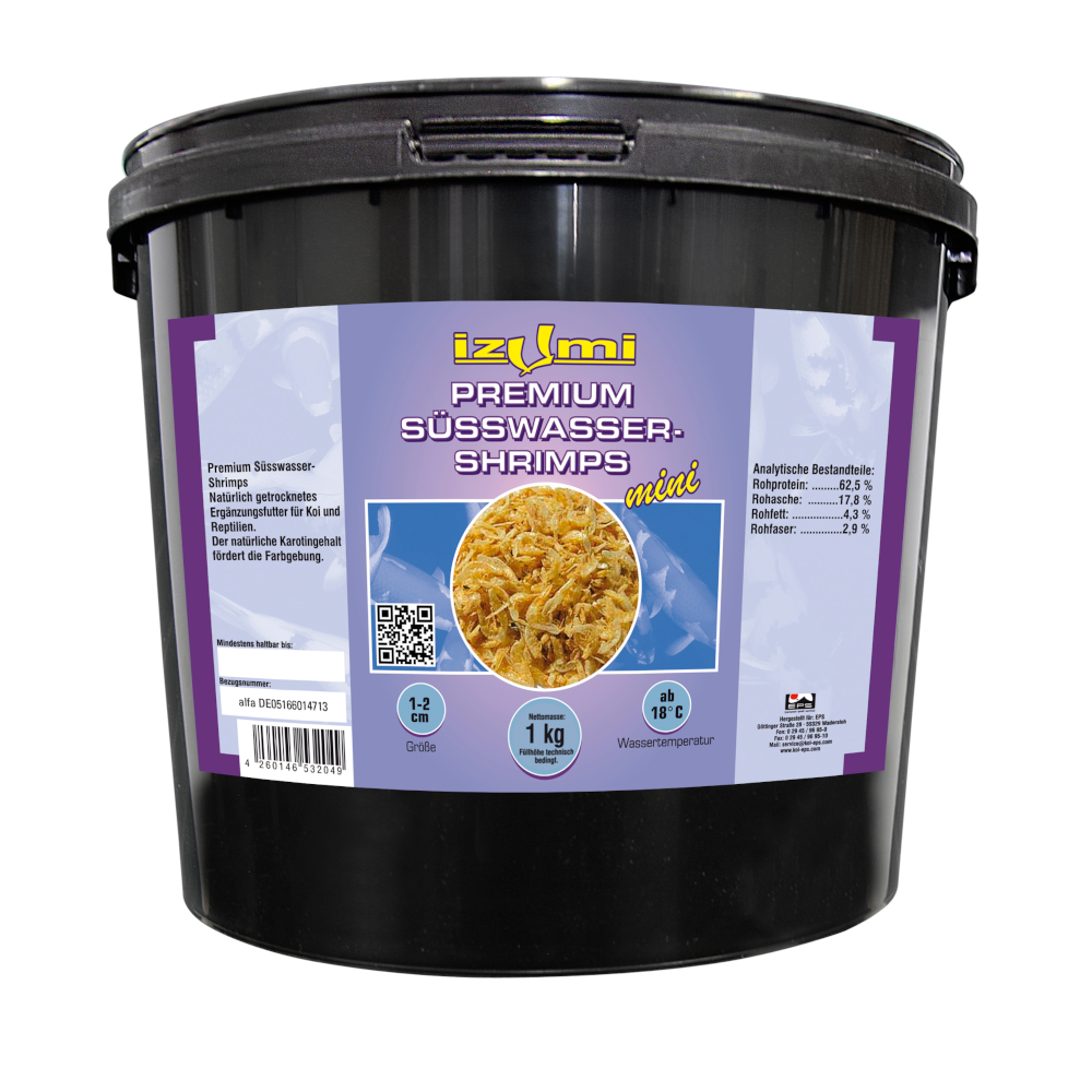 Izumi Premium Süßwassershrimps mini 1 - 2  cm 1 kg